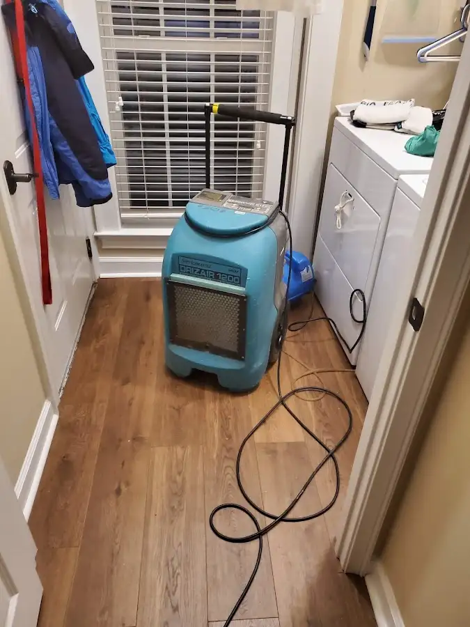 Commercial dehumidifier deployed for Flood Damage Cleanup in Salamanca