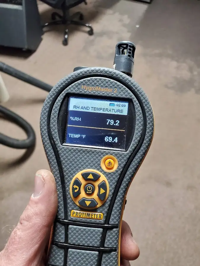 Moisture meter humidity assessment for Mold Remediation & Removal in Salamanca